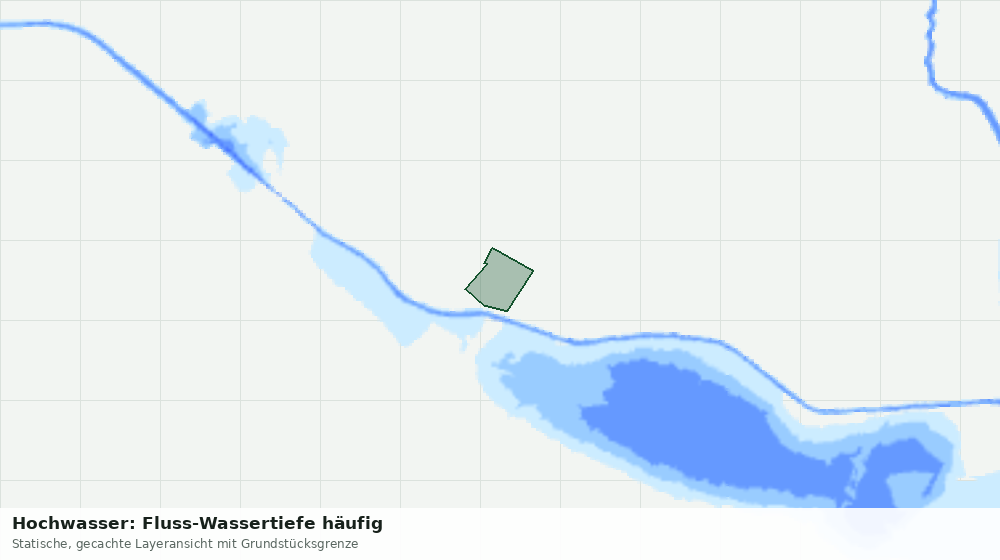 Statische Kartenansicht: Hochwasser: Fluss-Wassertiefe häufig
