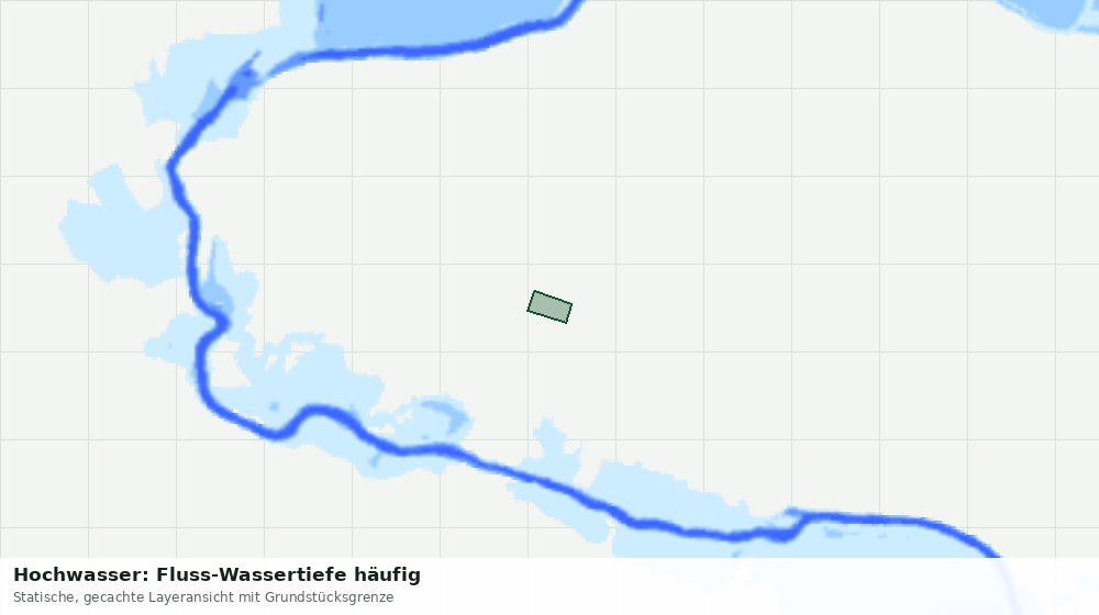 Statische Kartenansicht: Hochwasser: Fluss-Wassertiefe häufig