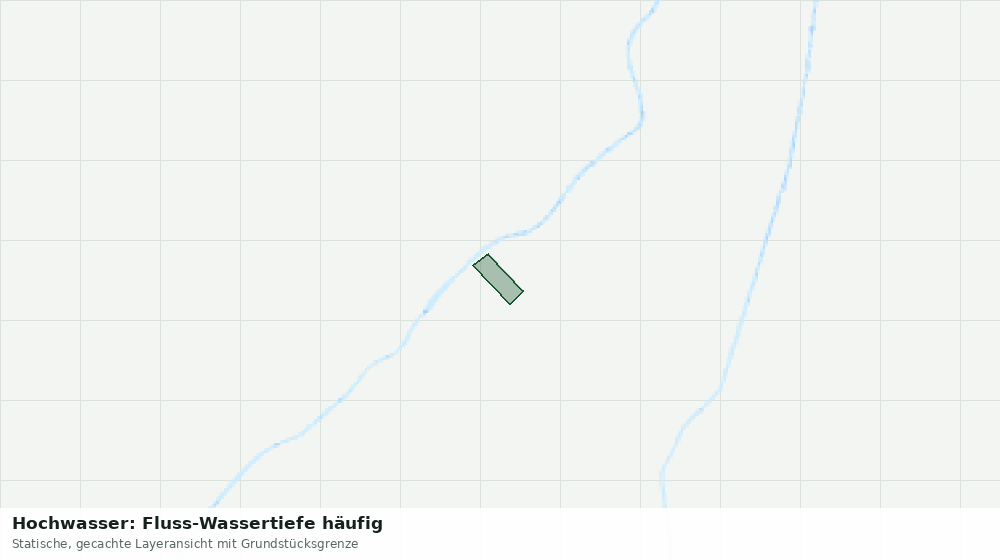 Statische Kartenansicht: Hochwasser: Fluss-Wassertiefe häufig