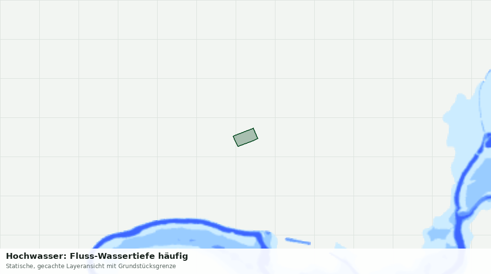 Statische Kartenansicht: Hochwasser: Fluss-Wassertiefe häufig