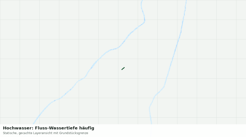 Statische Kartenansicht: Hochwasser: Fluss-Wassertiefe häufig