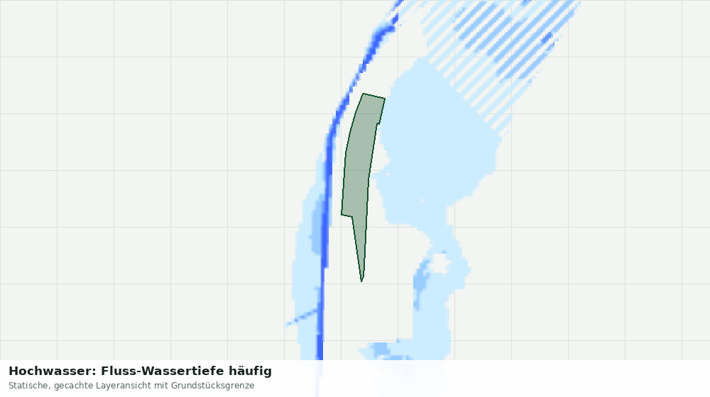 Statische Kartenansicht: Hochwasser: Fluss-Wassertiefe häufig