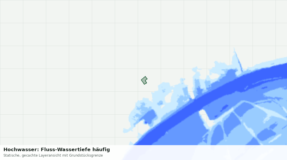 Statische Kartenansicht: Hochwasser: Fluss-Wassertiefe häufig