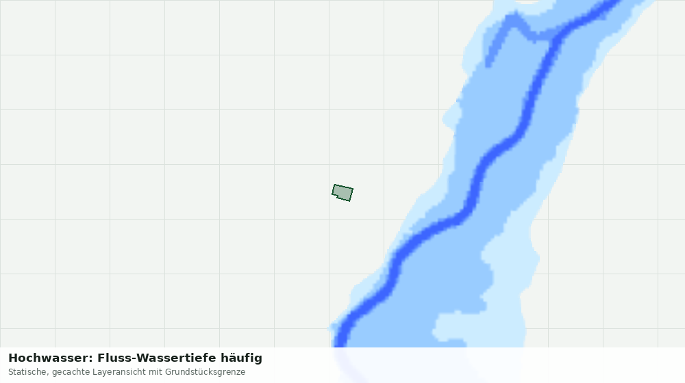 Statische Kartenansicht: Hochwasser: Fluss-Wassertiefe häufig
