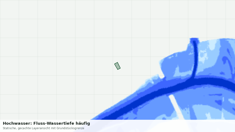 Statische Kartenansicht: Hochwasser: Fluss-Wassertiefe häufig