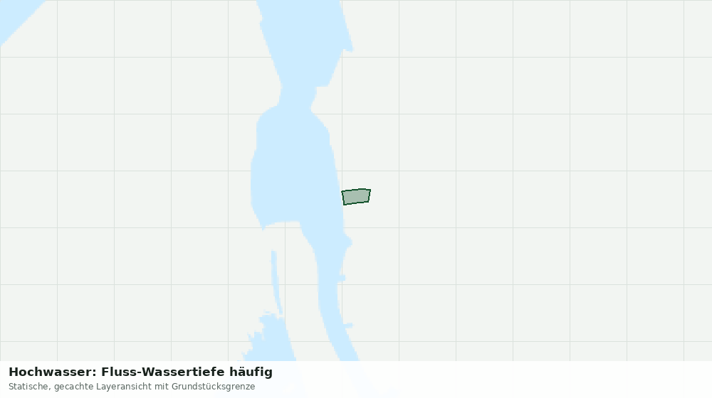 Statische Kartenansicht: Hochwasser: Fluss-Wassertiefe häufig