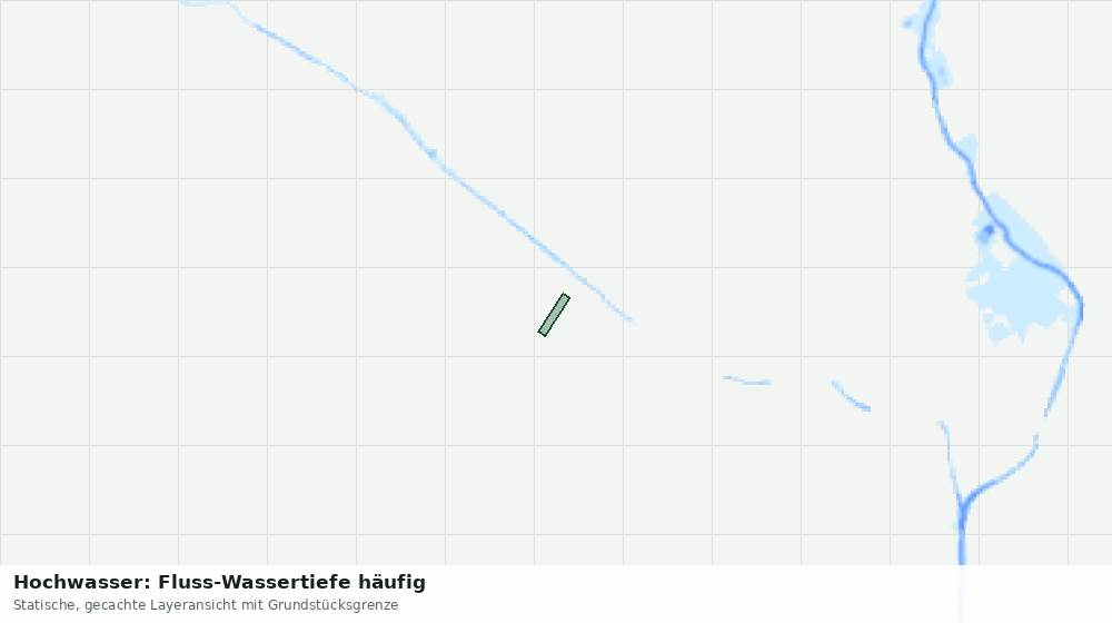 Statische Kartenansicht: Hochwasser: Fluss-Wassertiefe häufig