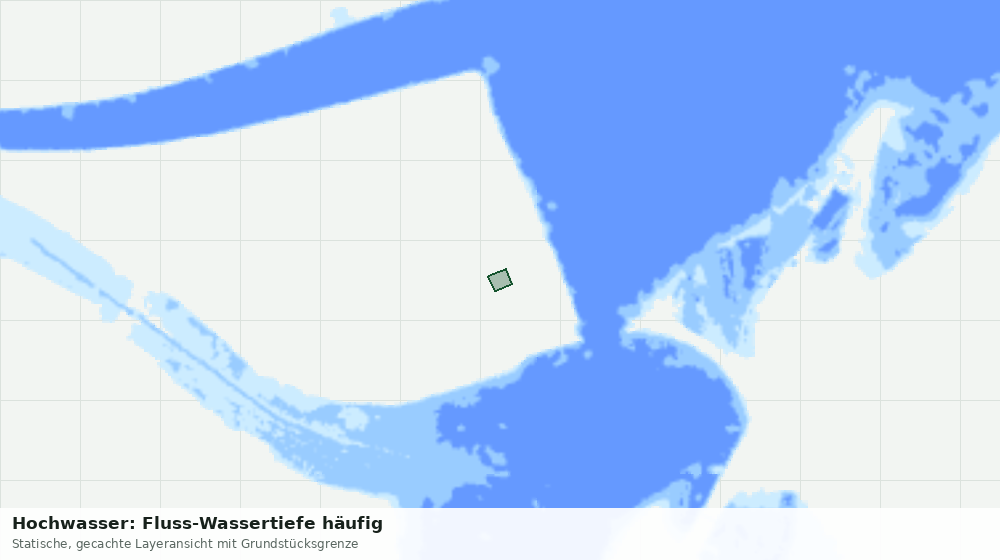 Statische Kartenansicht: Hochwasser: Fluss-Wassertiefe häufig