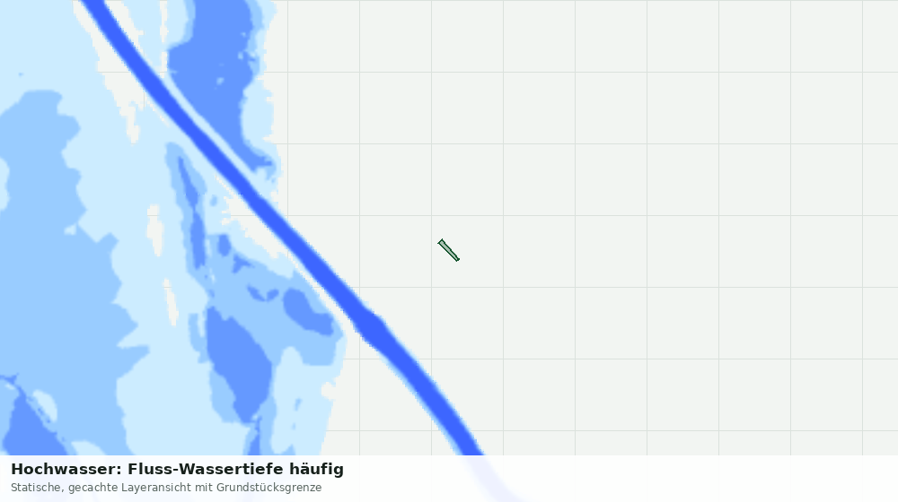 Statische Kartenansicht: Hochwasser: Fluss-Wassertiefe häufig