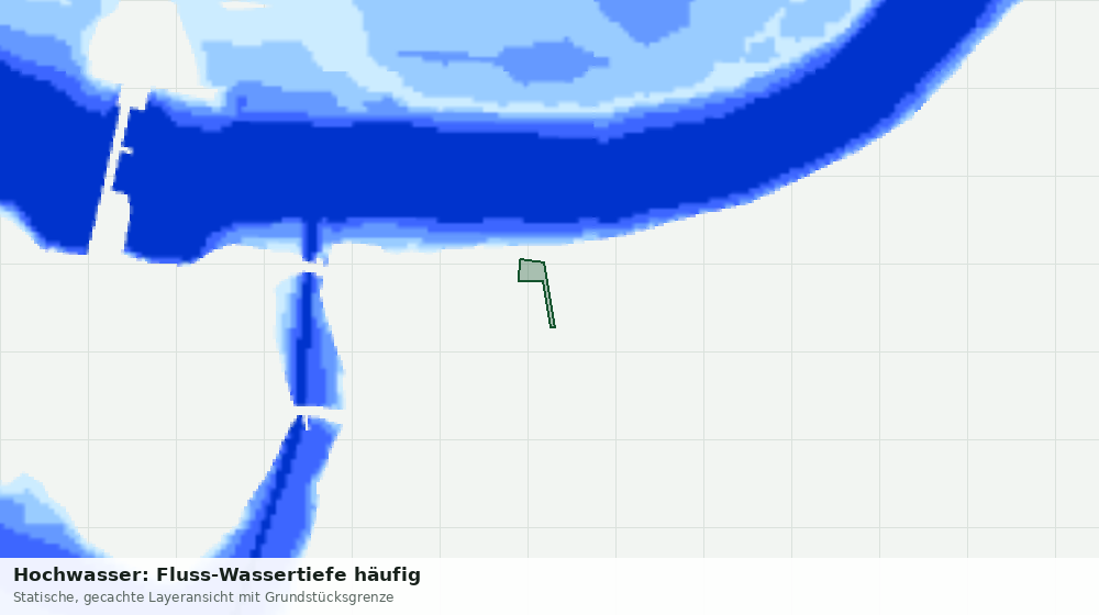 Statische Kartenansicht: Hochwasser: Fluss-Wassertiefe häufig