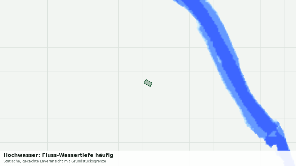 Statische Kartenansicht: Hochwasser: Fluss-Wassertiefe häufig