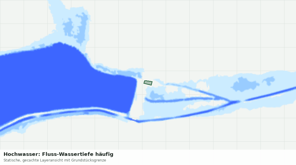 Statische Kartenansicht: Hochwasser: Fluss-Wassertiefe häufig