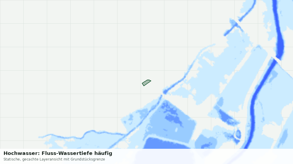 Statische Kartenansicht: Hochwasser: Fluss-Wassertiefe häufig