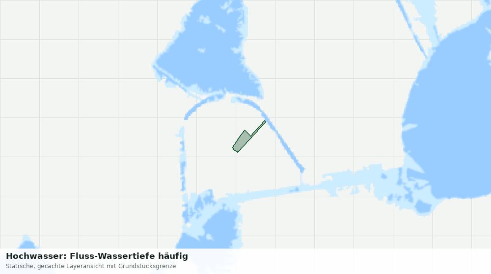 Statische Kartenansicht: Hochwasser: Fluss-Wassertiefe häufig