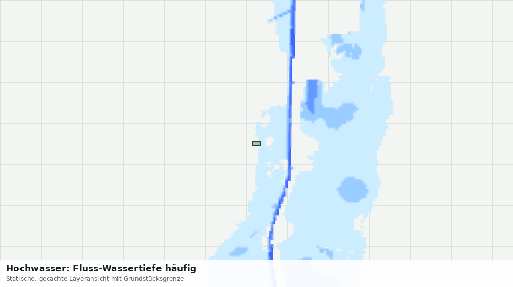 Statische Kartenansicht: Hochwasser: Fluss-Wassertiefe häufig