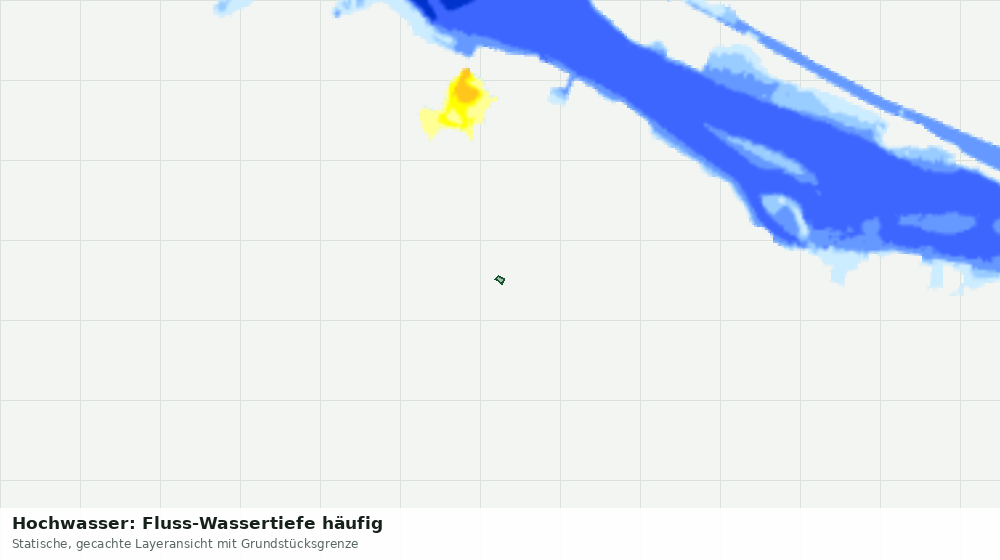 Statische Kartenansicht: Hochwasser: Fluss-Wassertiefe häufig
