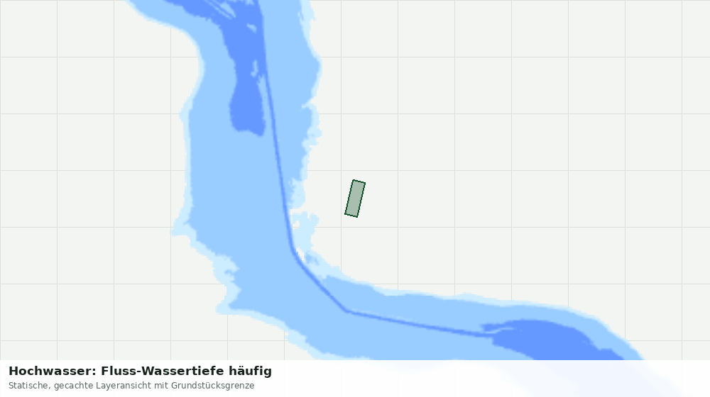Statische Kartenansicht: Hochwasser: Fluss-Wassertiefe häufig
