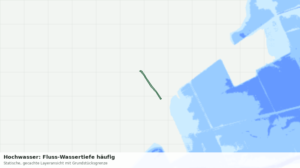 Statische Kartenansicht: Hochwasser: Fluss-Wassertiefe häufig
