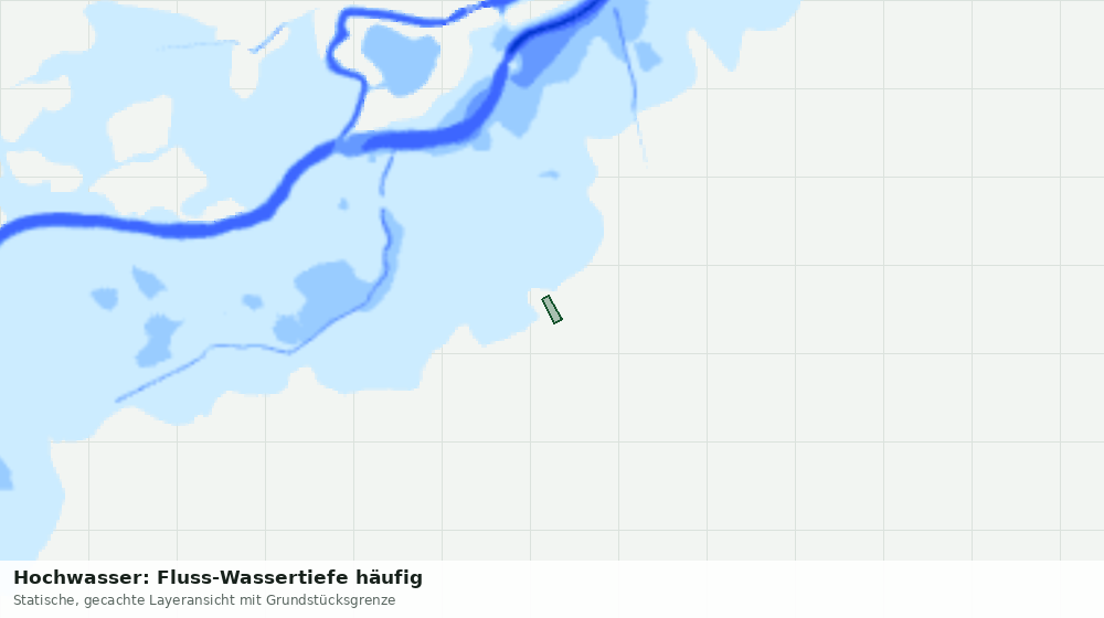 Statische Kartenansicht: Hochwasser: Fluss-Wassertiefe häufig