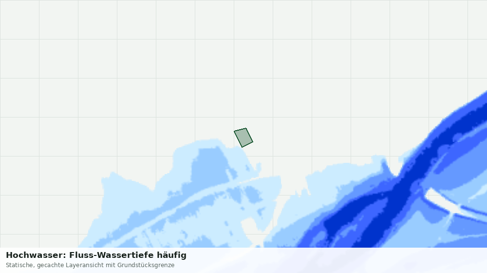 Statische Kartenansicht: Hochwasser: Fluss-Wassertiefe häufig