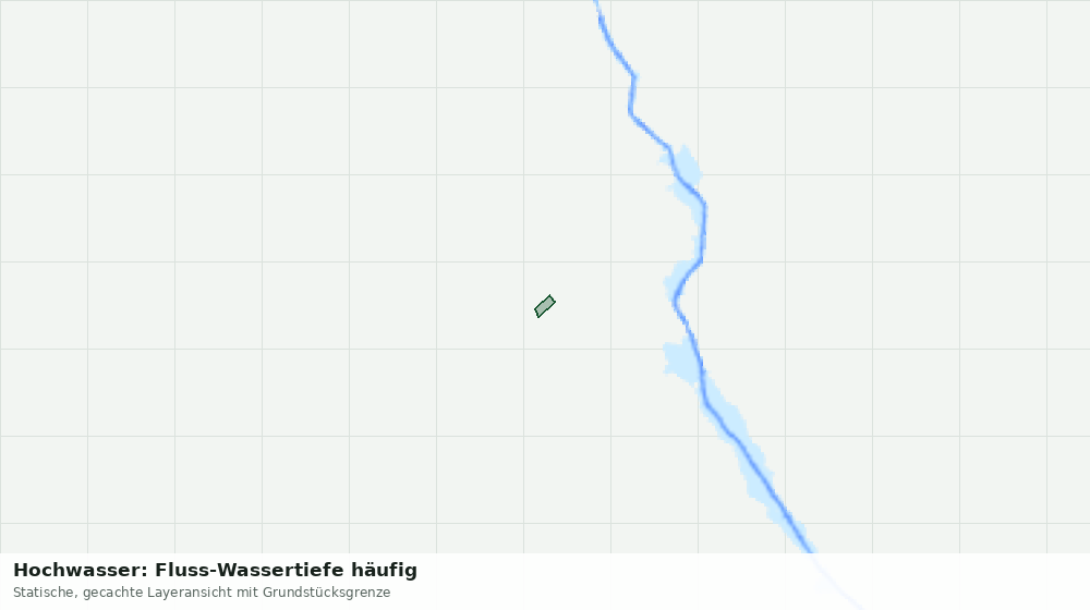 Statische Kartenansicht: Hochwasser: Fluss-Wassertiefe häufig
