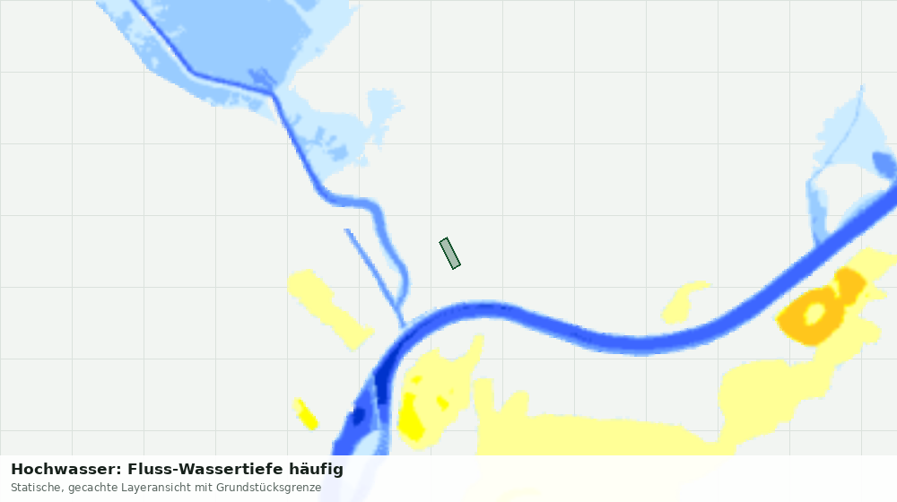 Statische Kartenansicht: Hochwasser: Fluss-Wassertiefe häufig