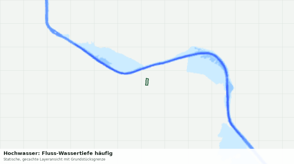 Statische Kartenansicht: Hochwasser: Fluss-Wassertiefe häufig