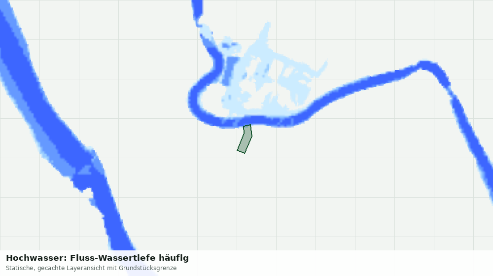 Statische Kartenansicht: Hochwasser: Fluss-Wassertiefe häufig