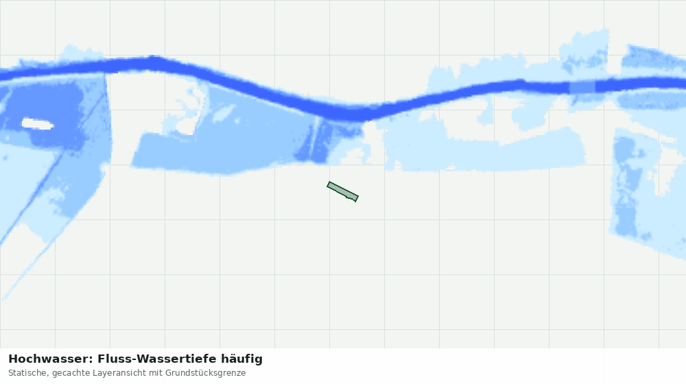 Statische Kartenansicht: Hochwasser: Fluss-Wassertiefe häufig