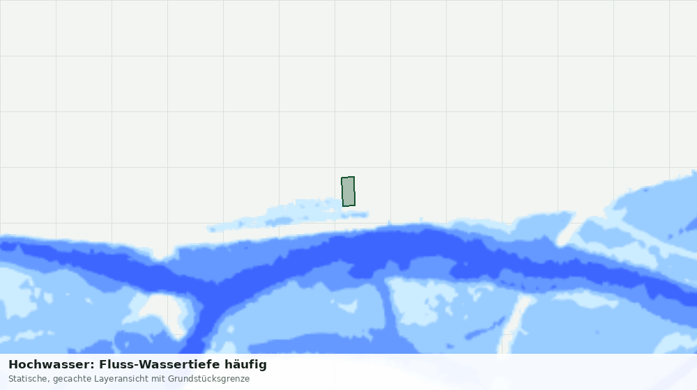 Statische Kartenansicht: Hochwasser: Fluss-Wassertiefe häufig