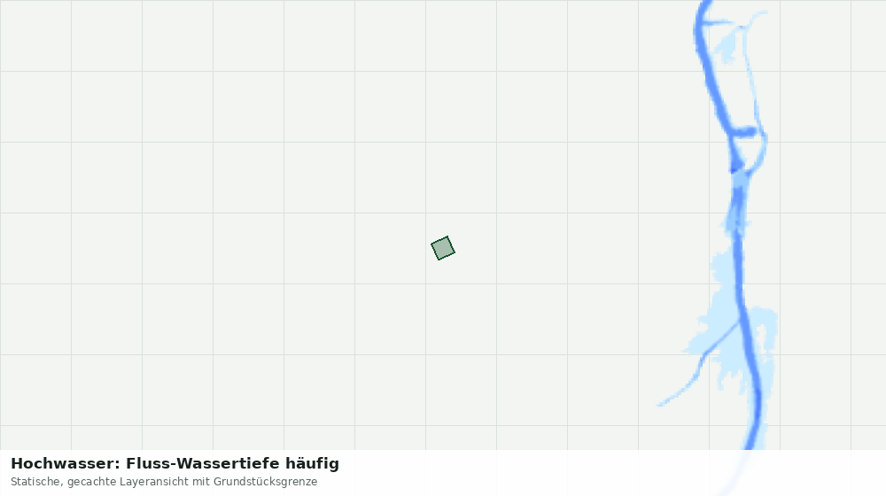 Statische Kartenansicht: Hochwasser: Fluss-Wassertiefe häufig