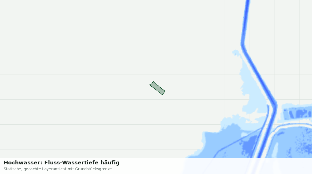 Statische Kartenansicht: Hochwasser: Fluss-Wassertiefe häufig