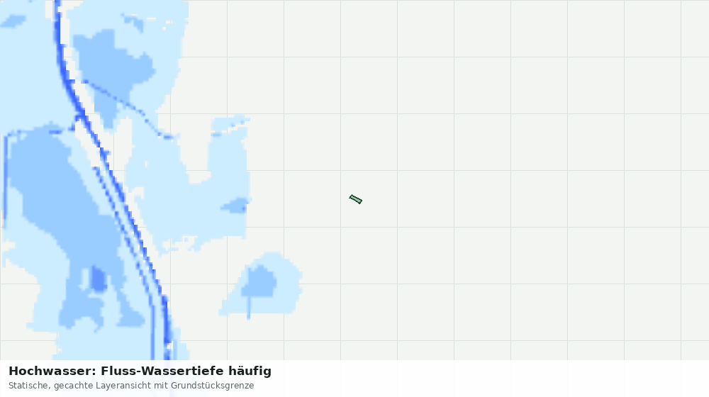 Statische Kartenansicht: Hochwasser: Fluss-Wassertiefe häufig