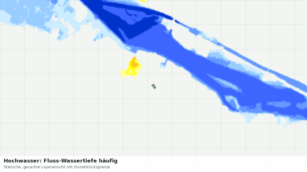 Statische Kartenansicht: Hochwasser: Fluss-Wassertiefe häufig
