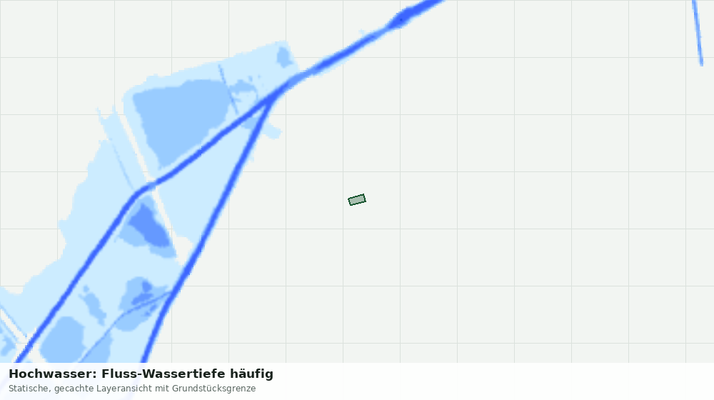 Statische Kartenansicht: Hochwasser: Fluss-Wassertiefe häufig