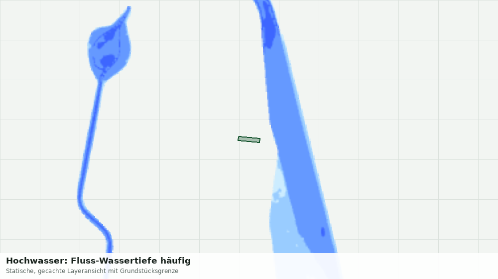Statische Kartenansicht: Hochwasser: Fluss-Wassertiefe häufig