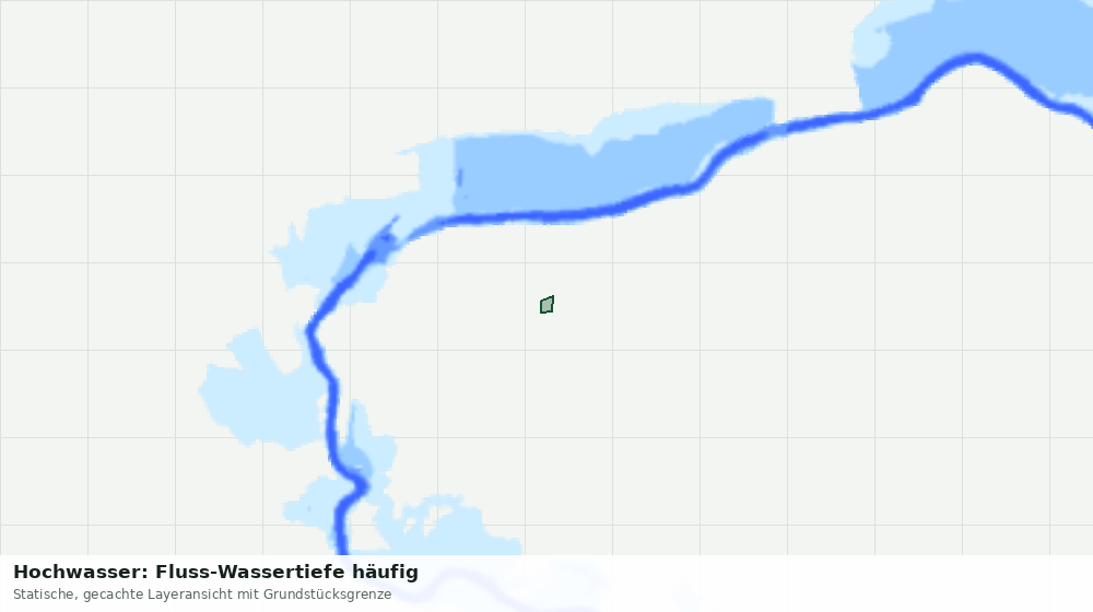 Statische Kartenansicht: Hochwasser: Fluss-Wassertiefe häufig