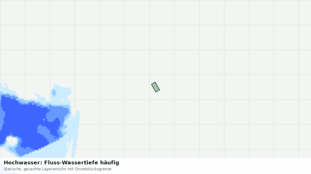 Statische Kartenansicht: Hochwasser: Fluss-Wassertiefe häufig