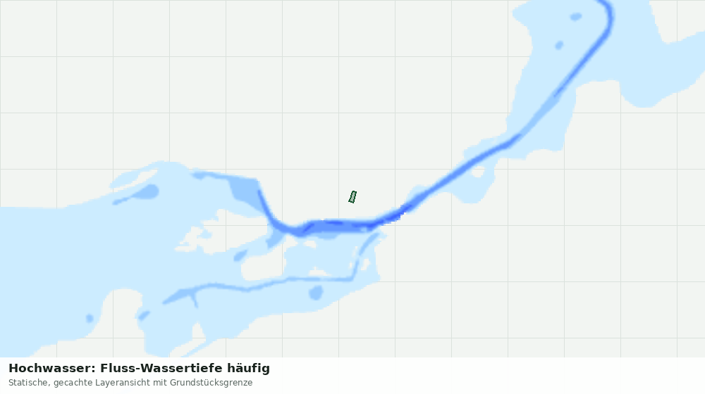 Statische Kartenansicht: Hochwasser: Fluss-Wassertiefe häufig