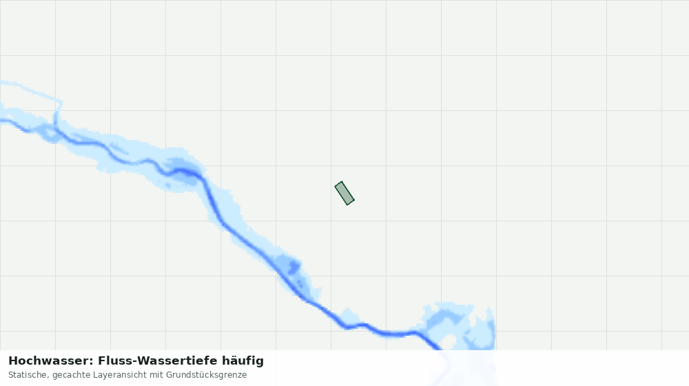 Statische Kartenansicht: Hochwasser: Fluss-Wassertiefe häufig