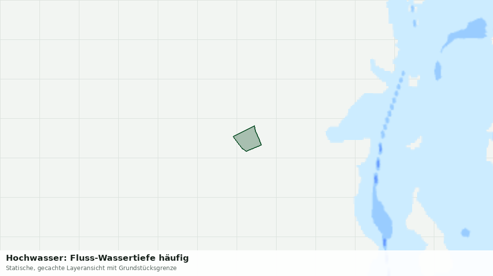 Statische Kartenansicht: Hochwasser: Fluss-Wassertiefe häufig