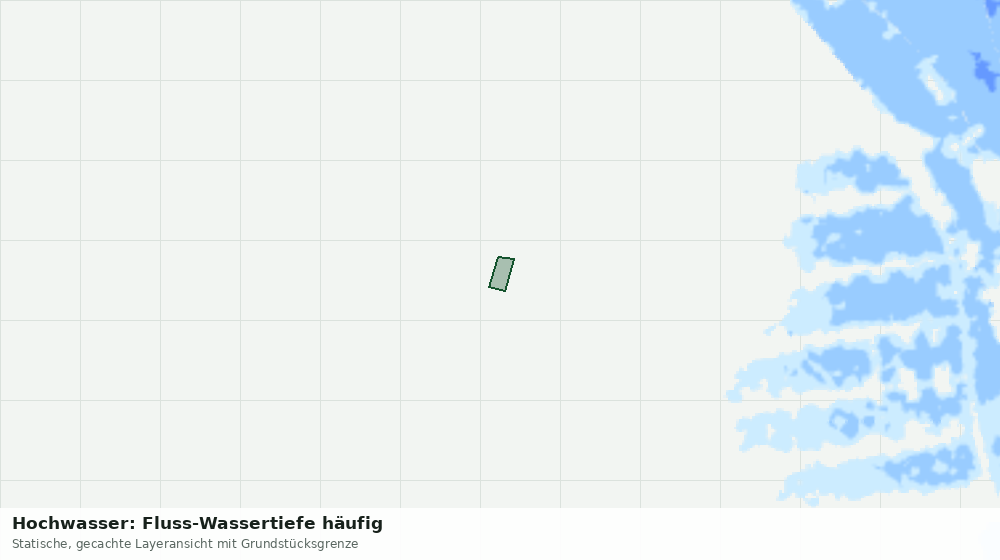 Statische Kartenansicht: Hochwasser: Fluss-Wassertiefe häufig