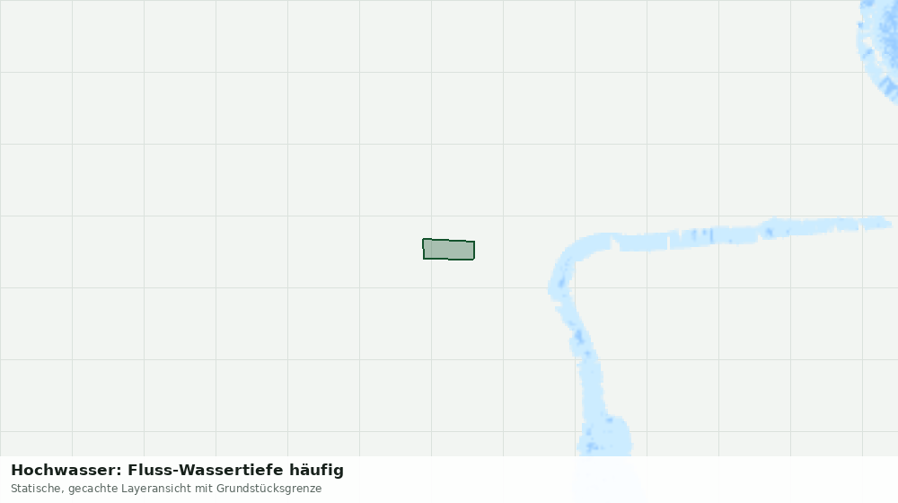 Statische Kartenansicht: Hochwasser: Fluss-Wassertiefe häufig
