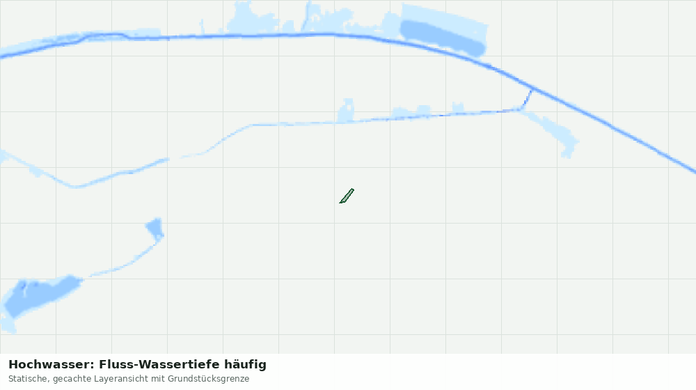 Statische Kartenansicht: Hochwasser: Fluss-Wassertiefe häufig