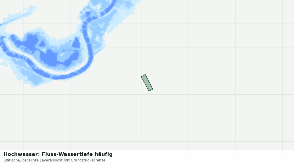 Statische Kartenansicht: Hochwasser: Fluss-Wassertiefe häufig