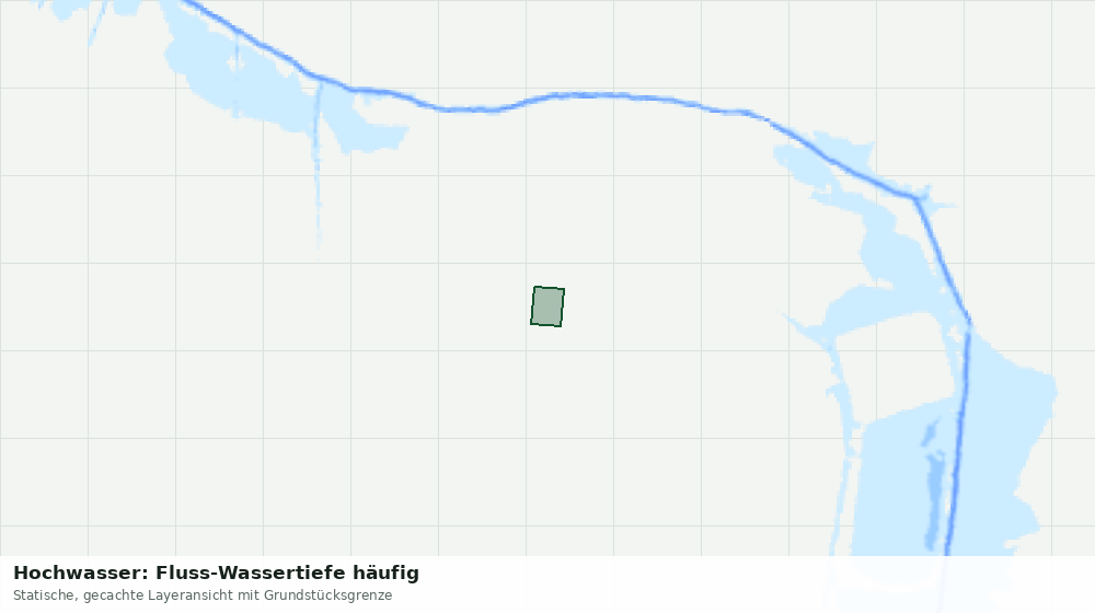 Statische Kartenansicht: Hochwasser: Fluss-Wassertiefe häufig