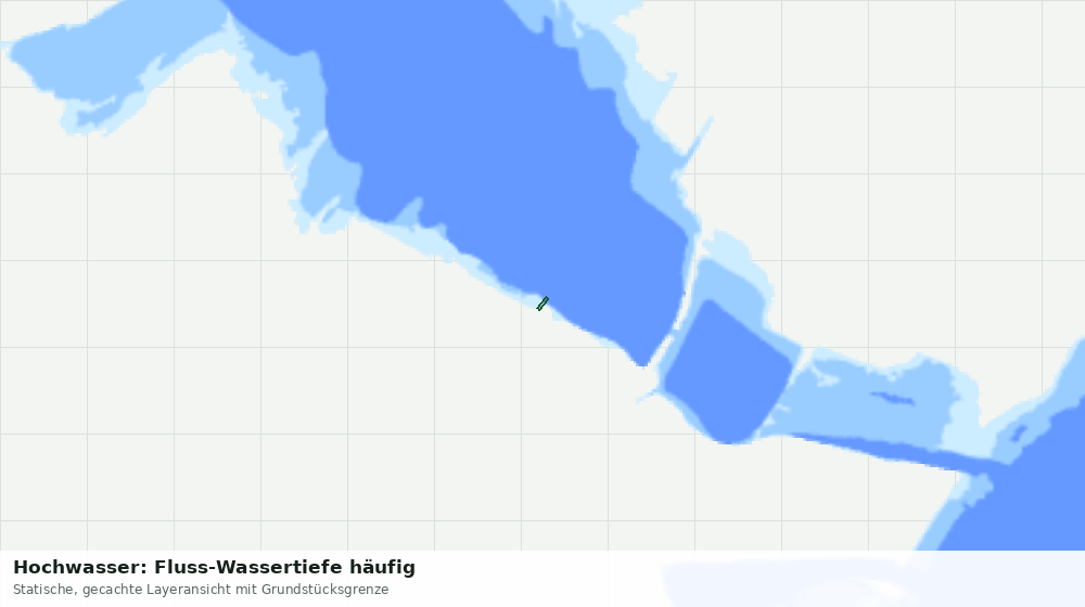 Statische Kartenansicht: Hochwasser: Fluss-Wassertiefe häufig