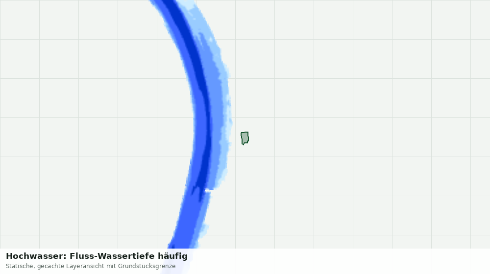 Statische Kartenansicht: Hochwasser: Fluss-Wassertiefe häufig