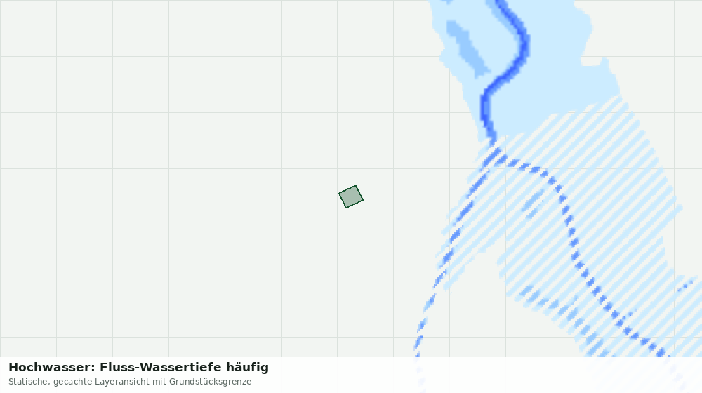 Statische Kartenansicht: Hochwasser: Fluss-Wassertiefe häufig