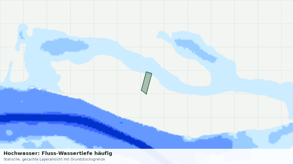 Statische Kartenansicht: Hochwasser: Fluss-Wassertiefe häufig